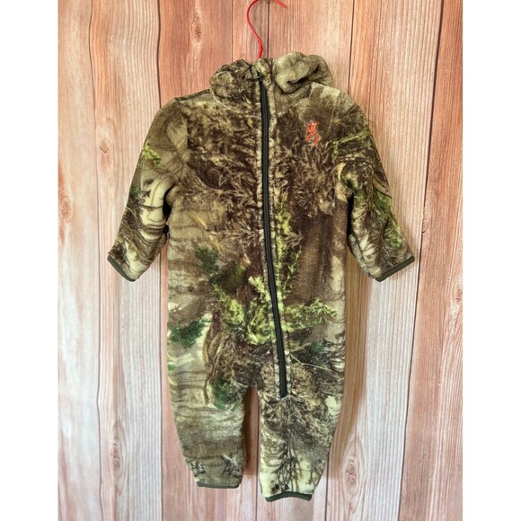 REALTREE Toddler Camo Hooded Fleece Coverall 3 Months (Bx 6) - Picture 1 of 10